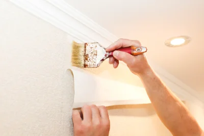 Pose de papier peint à Pimorin — revêtements muraux et toiles de verre